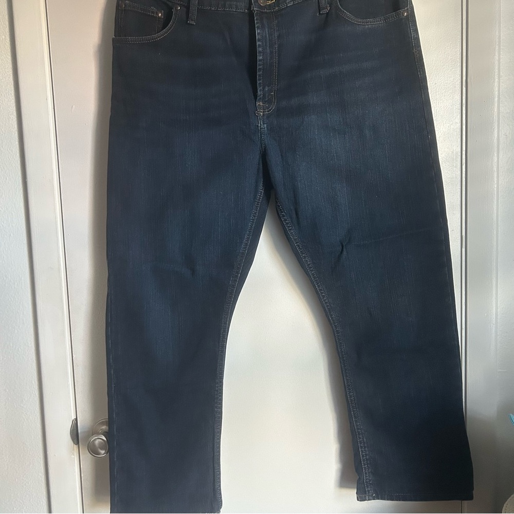 Wrangler Men's Deep Indigo Straight Jeans